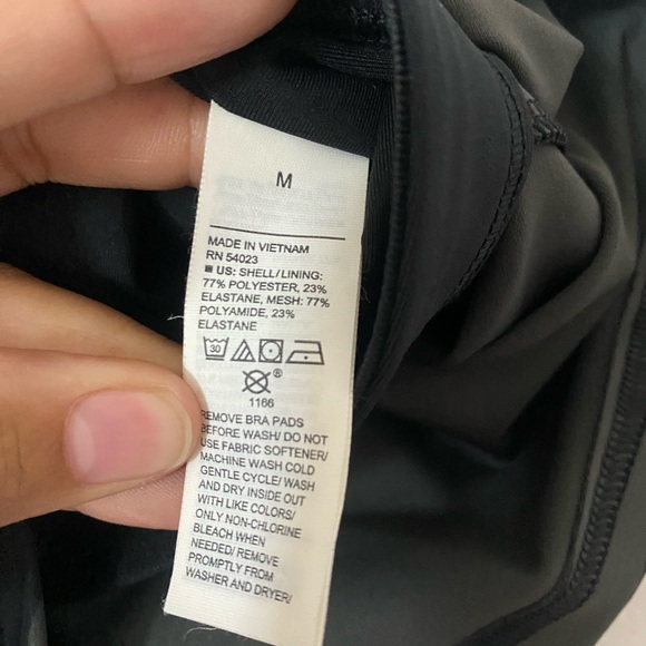 Old Navy Active Long Line Sports Bra Black And Gray Zebra Stripe Print - Picture 7 of 7